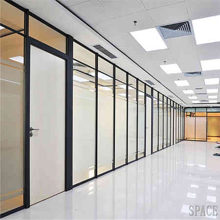 贺兰单玻磨砂隔断